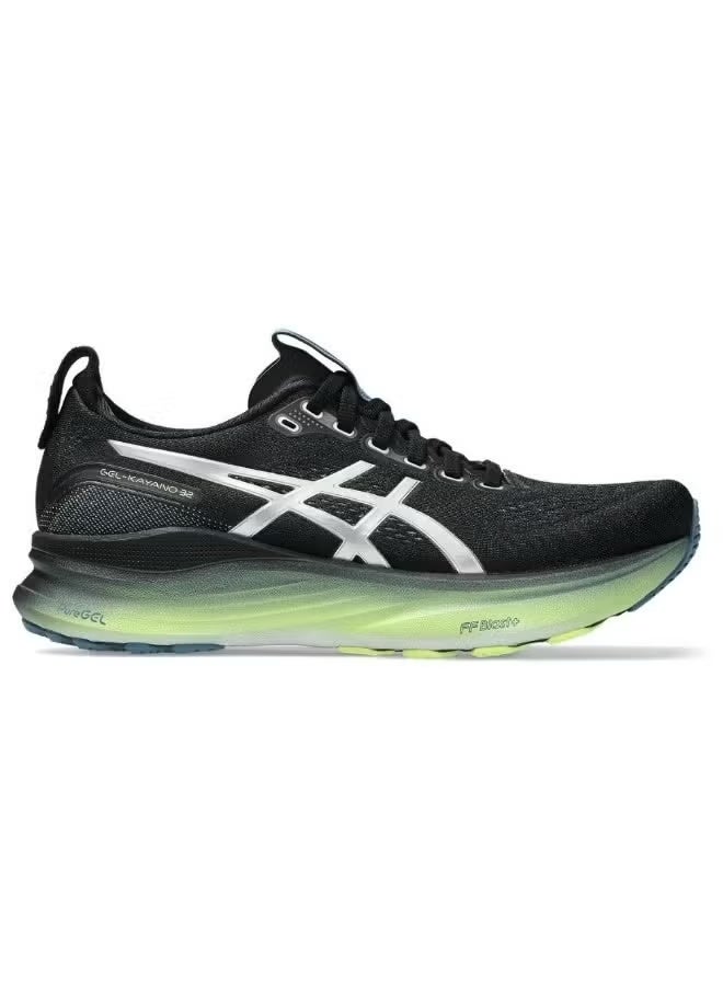 Onitsuka Tiger ASICS Men's GEL-KAYANO 32 Running Shoes – Black/Pure Silver/Lime - Image 1