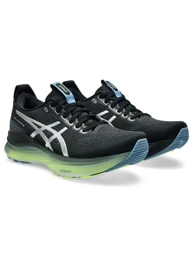 Onitsuka Tiger ASICS Men's GEL-KAYANO 32 Running Shoes – Black/Pure Silver/Lime - Image 2