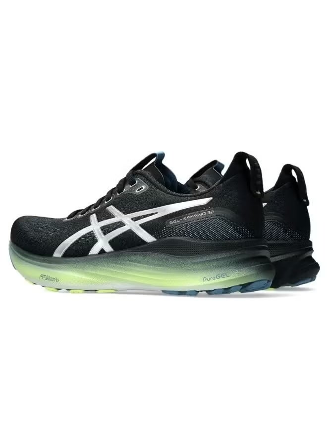 Onitsuka Tiger ASICS Men's GEL-KAYANO 32 Running Shoes – Black/Pure Silver/Lime - Image 3