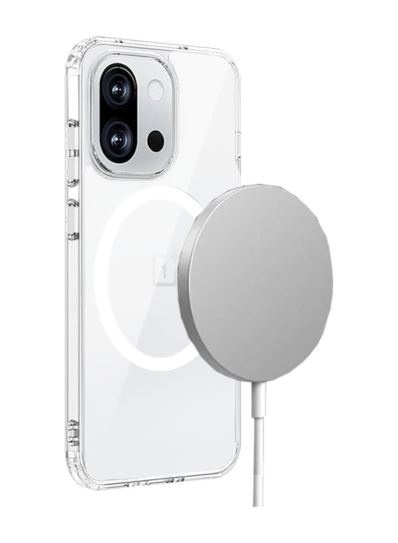 Adando For Oneplus 15 Case, Magnetic Wireless Charging Anti-Drop High Transparency Hard Cover  (Clear) - Image 1