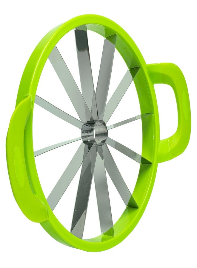 KOLORAE Extra Large Watermelon Slicer, Stainless Steel Cutter with Durable Easy Grip Handles, Round Divider to Easily Cut Fruits, Slices Melons up to 10in. - Image 3