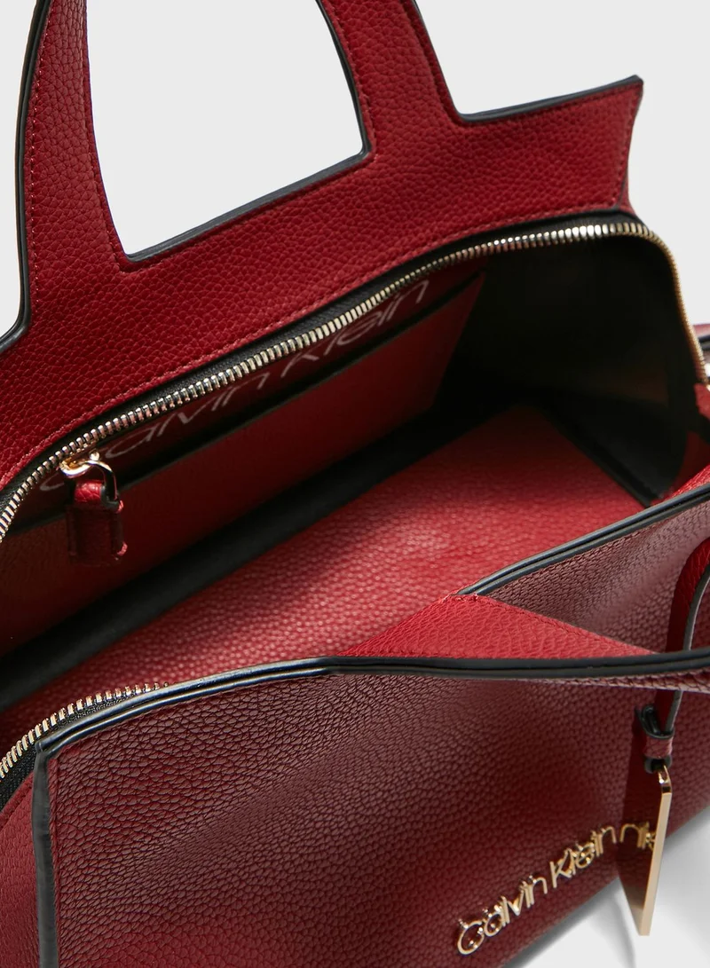 CALVIN KLEIN Neat Belted Shopper