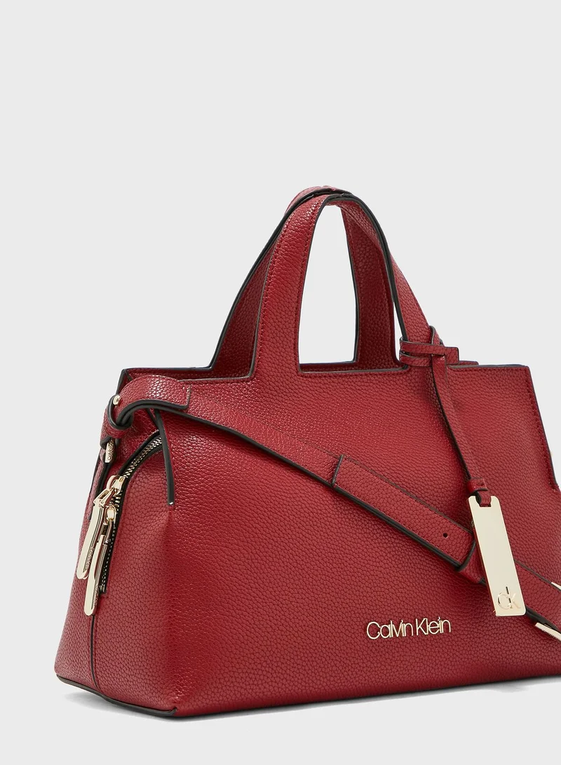 CALVIN KLEIN Neat Belted Shopper