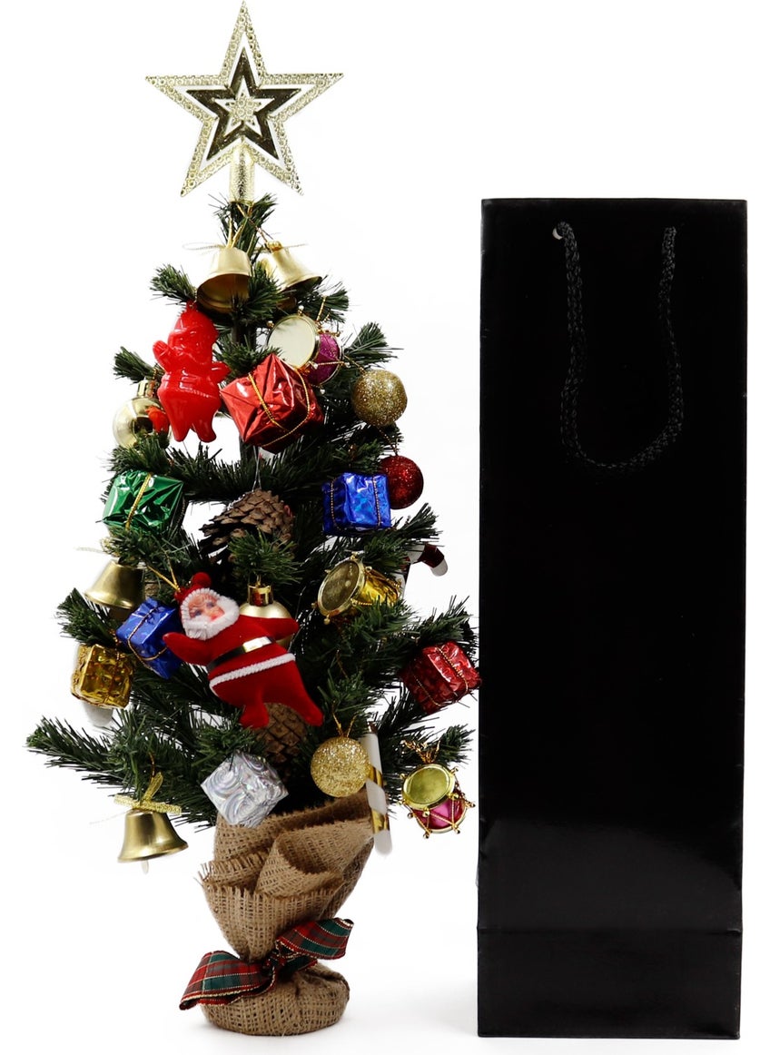 Repro Design Bottle Size Black Premium Cardboard Bag 12 x 35 x 8 cm Cardboard Bag 3 Pieces  - Image 2