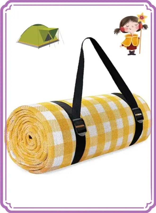 APEX 200×200cm Picnic Blanket,Beach Mat, Extra Large Waterproof Waterproof Foldable Blanket, Portable Picnic Mat, Camping Grass Picnic Blanket for 8 Adults Outdoor Picnic Mat, Camping Outdoor Activities Supplies - Image 1