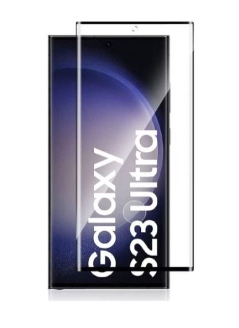 Samsung Galaxy S23 Ultra full glue nano scale curved tempered glass screen protector fingerprint sensor