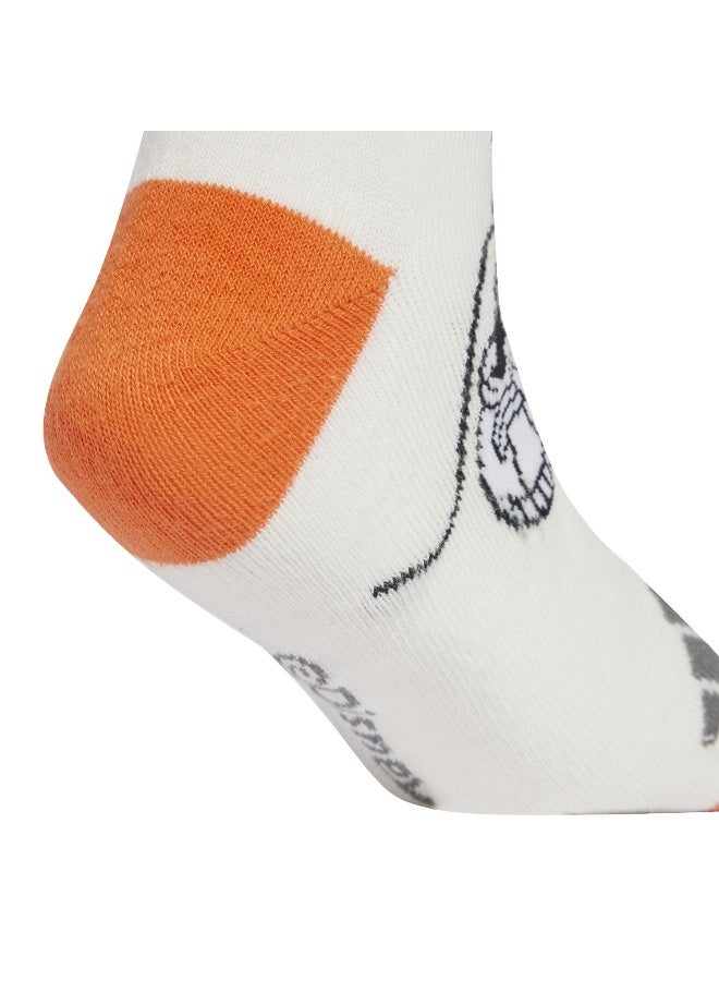 Adidas Lk Dy Mm 3Pp So White Training Socks For Kids 5.5K - 7K - Image 4