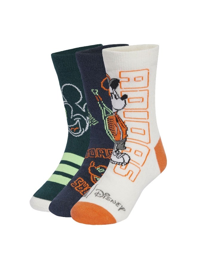 Adidas Lk Dy Mm 3Pp So White Training Socks For Kids 5.5K - 7K - Image 1