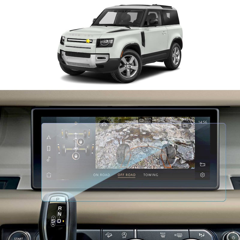 SKTU Screen Protector for 2020-2022 Land Rover Defender 90 110 10 Inch Navigation Display Tempered Glass 9H Hardness Anti Scratch & Glare HD Clear - Image 1