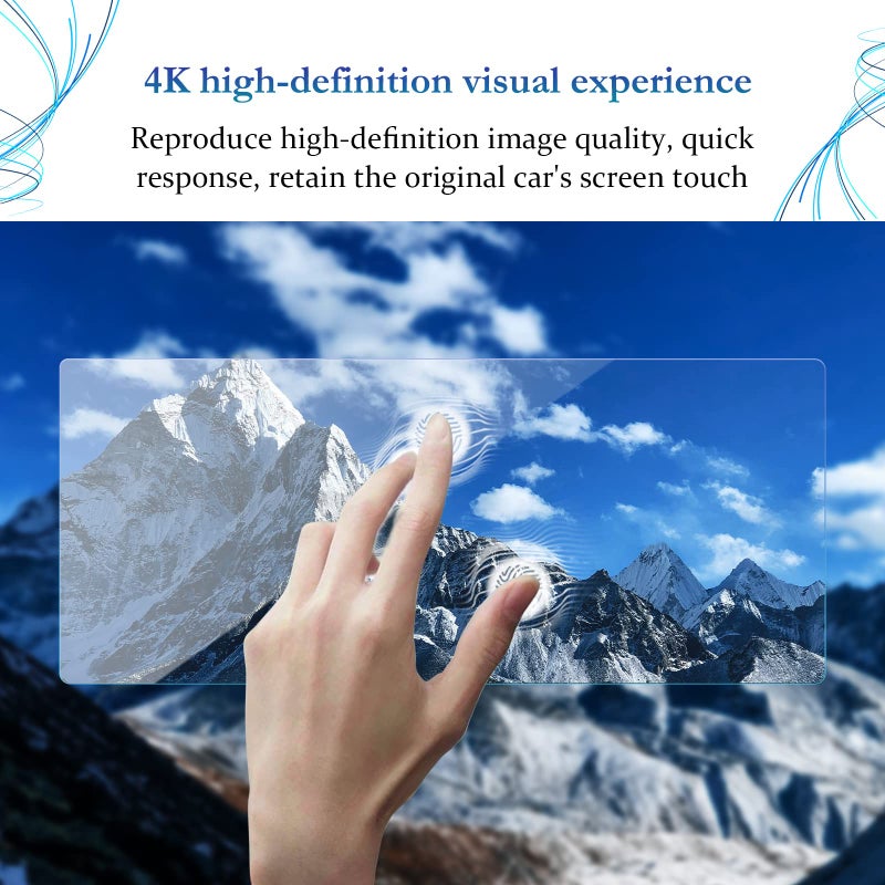 SKTU Screen Protector for 2020-2022 Land Rover Defender 90 110 10 Inch Navigation Display Tempered Glass 9H Hardness Anti Scratch & Glare HD Clear - Image 3