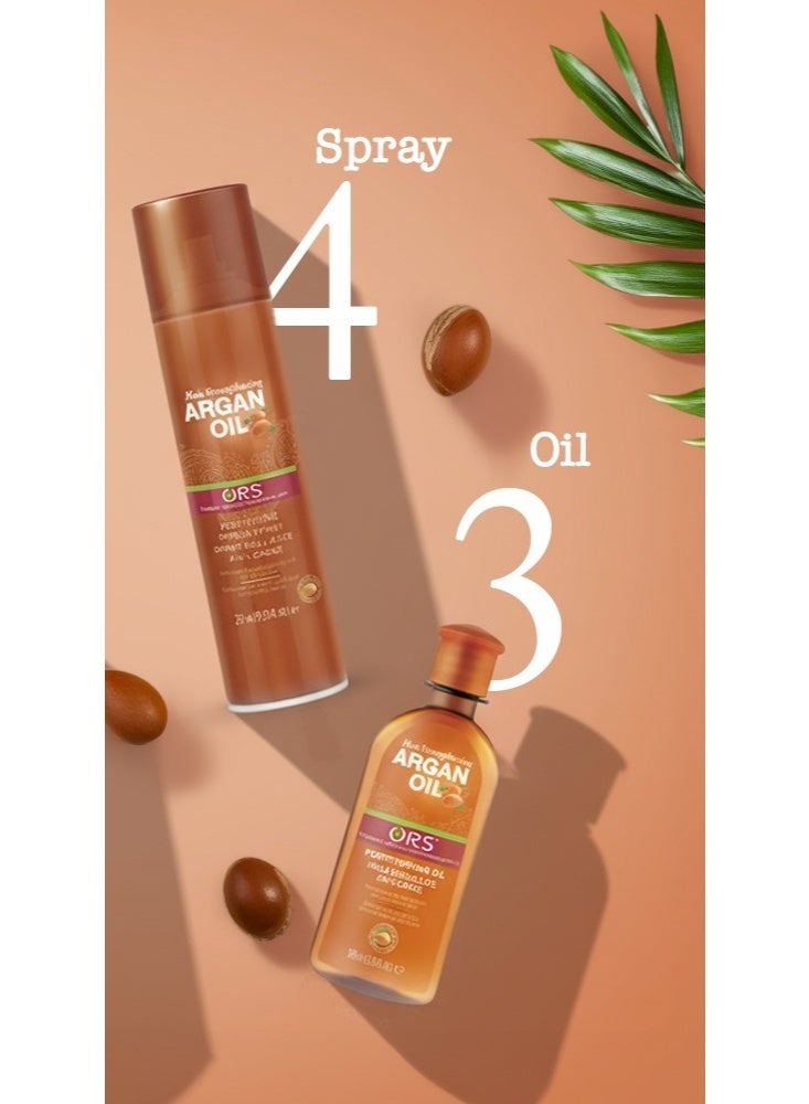 أو آر اس أورس زيت شعر مقوي بزيت الأرجان  + أورس بخاخ لمعان زيت الأرجان لتقوية وتقوية الشعر 350 مل (قد يختلف شكل العبوة) - Image 4