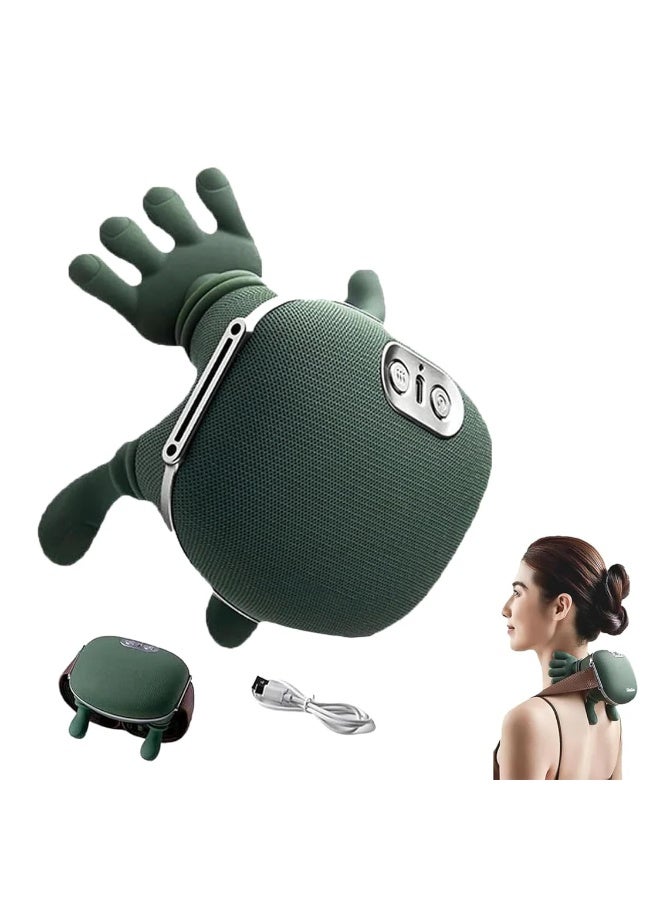 جاجيك N7 3D Shiatsu Neck & Shoulder Massager with Heat and Vibration – Portable Deep Tissue Electric Massage Pillow for Neck, Back & Shoulders, Muscle Pain Relief, Stress Reduction, Ergonomic Design for Home, Office & Travel, Rechargeable Electric Massager - Image 1