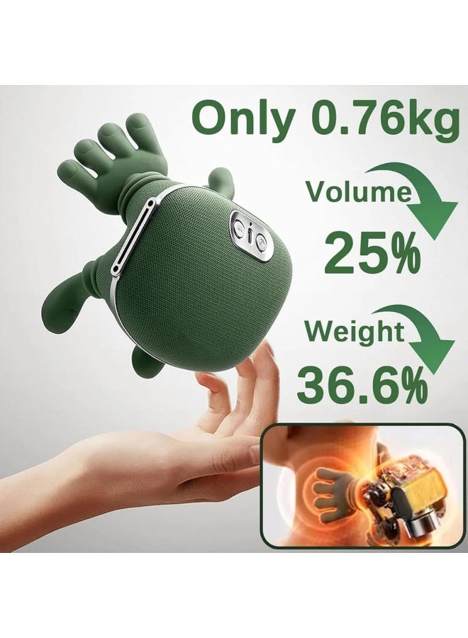 جاجيك N7 3D Shiatsu Neck & Shoulder Massager with Heat and Vibration – Portable Deep Tissue Electric Massage Pillow for Neck, Back & Shoulders, Muscle Pain Relief, Stress Reduction, Ergonomic Design for Home, Office & Travel, Rechargeable Electric Massager - Image 3