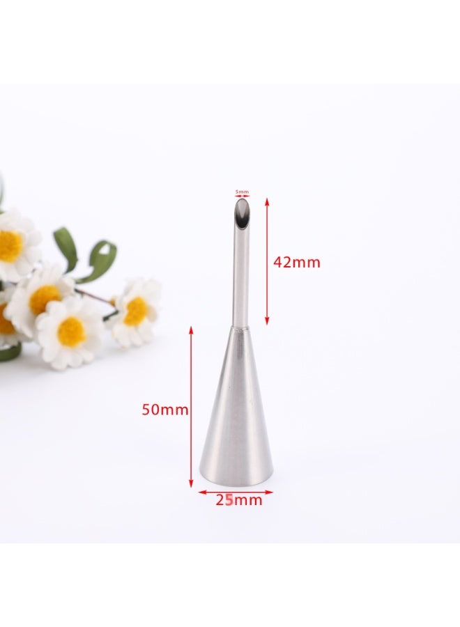 4 قطع/مجموعة فوهة تزيين كريمة من الفولاذ المقاوم للصدأ لأطباق الكريمة الصغيرة وأدوات تزيين المعجنات الصغيرة  ﻿ - Image 5