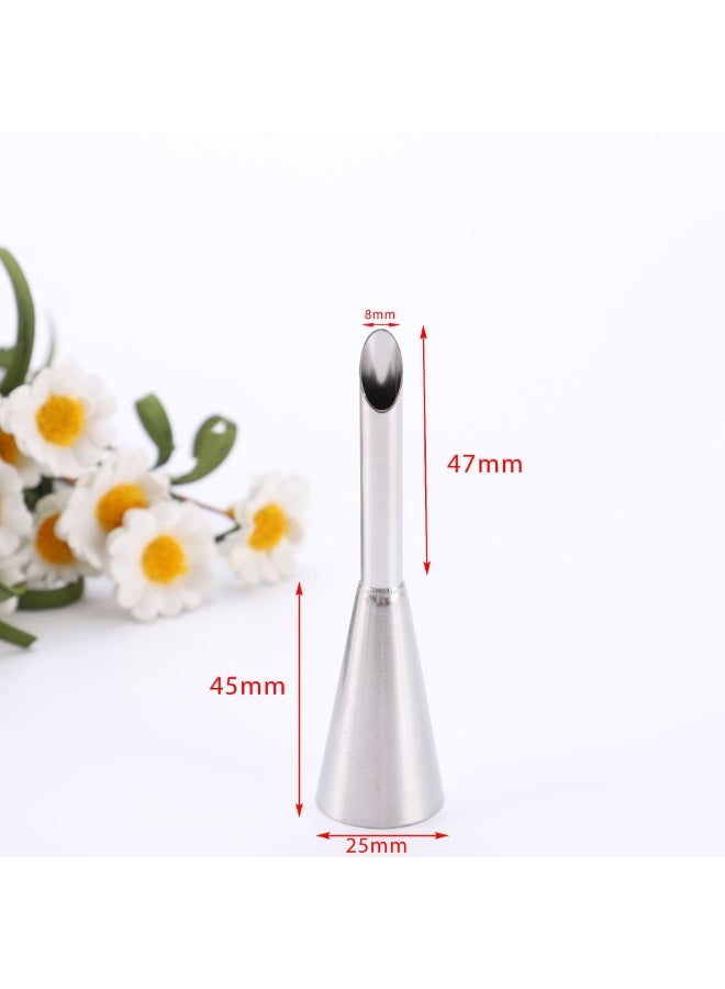 4 قطع/مجموعة فوهة تزيين كريمة من الفولاذ المقاوم للصدأ لأطباق الكريمة الصغيرة وأدوات تزيين المعجنات الصغيرة  ﻿ - Image 4