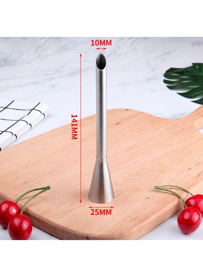 4 قطع/مجموعة فوهة تزيين كريمة من الفولاذ المقاوم للصدأ لأطباق الكريمة الصغيرة وأدوات تزيين المعجنات الصغيرة  ﻿ - Image 2