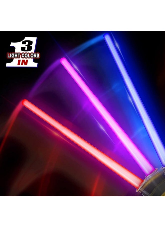 Liberty imports - 12 Pack: Led Light Up Sabers Set Color Changing Motion Sensitive Retractable Swords With Fx Sound Effects For Themed Parties Bulk Party Favors And Cosplay - Image 1