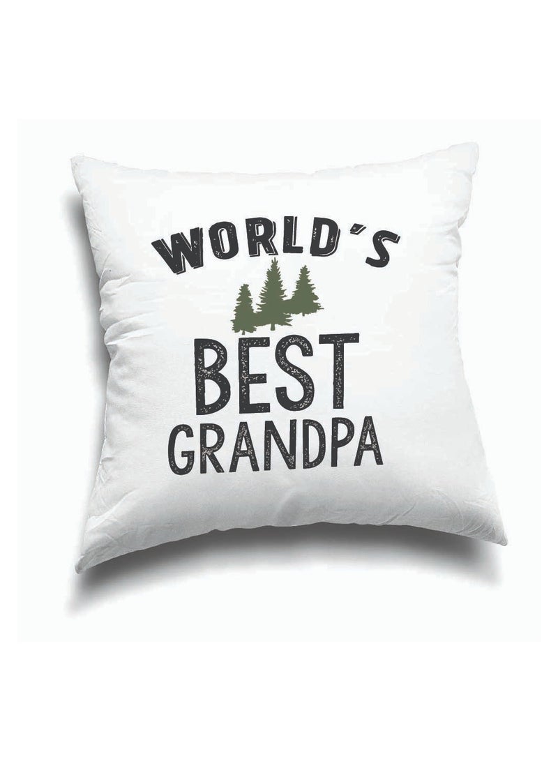 PRINTSHOP4ME Grandpa's Day Special Birthday and Father's Day Throw Pillow 40x40 cm - Perfect Grandfather Gift - Thanksgiving Gift for Grandfather - Grandpa Cushion Cover for Sofa Bed  - Image 1