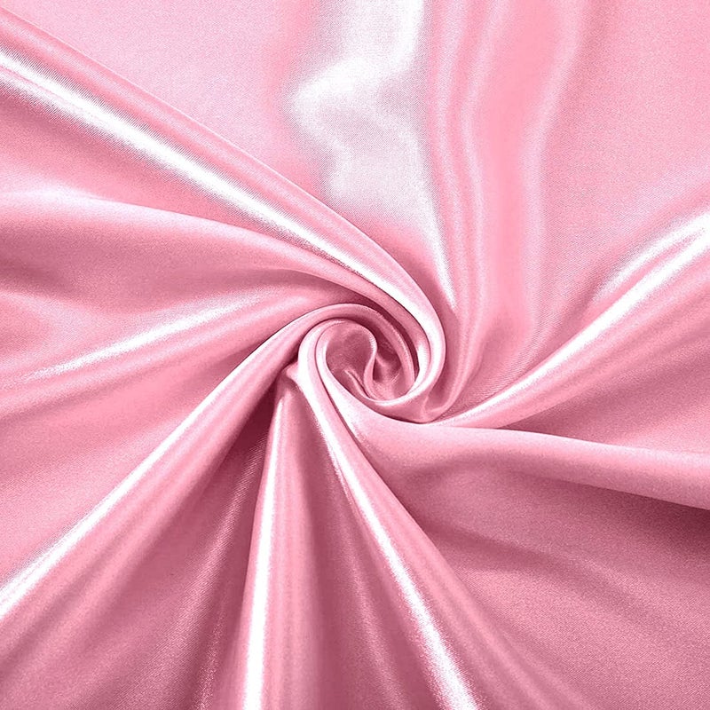 Homiest Pink Satin Flat Sheet Queen Flat Sheet Only  Queen Top Sheet Silky Bedding Flat Sheet for Queen Mattress  Luxury & Ultra Soft Flat Bed Sheet Single Flat Sheets Sold Separately - Image 3