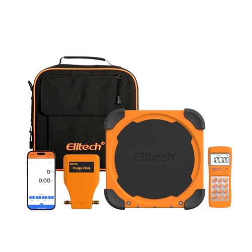 Elitech LMC310 Wireless Refrigerant Scale Freon Scale with Charging Valve 220 lbs100kg - Image 1