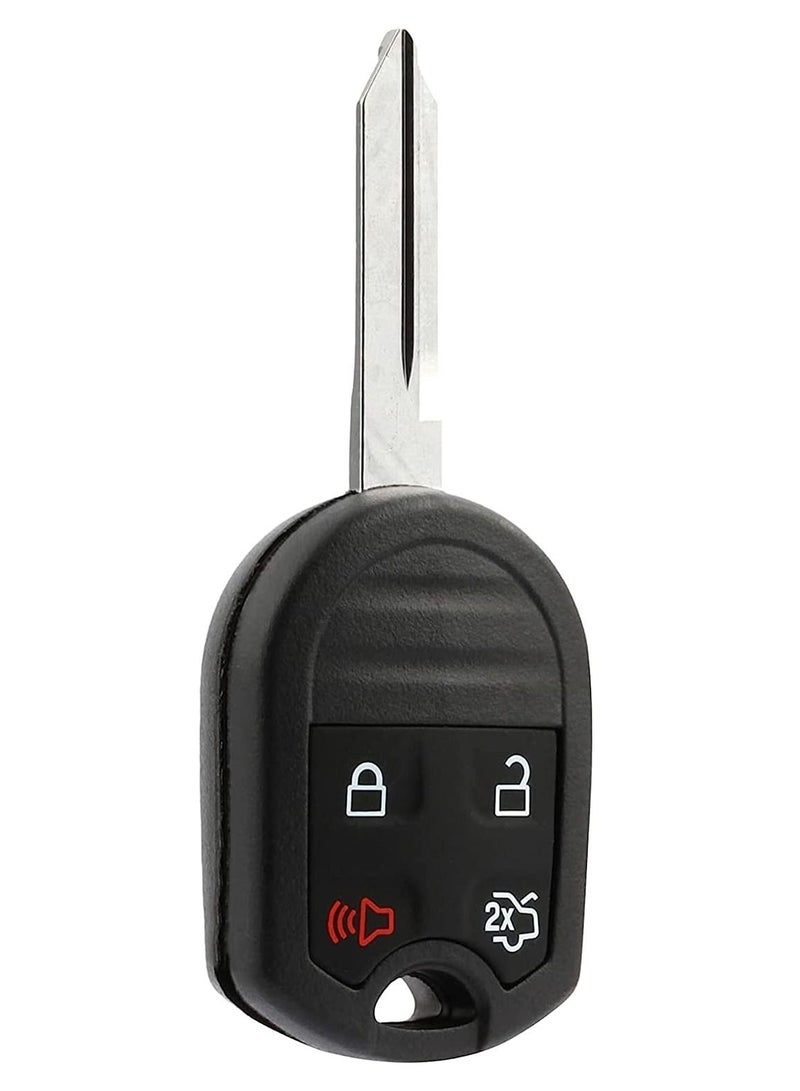 Rubik 4 Buttons Uncut Key Cover for Ford, Mazda, Lincoln, Mercury Replacement Car Keyless Entry Remote Control Key Fob Shell Case - Image 1