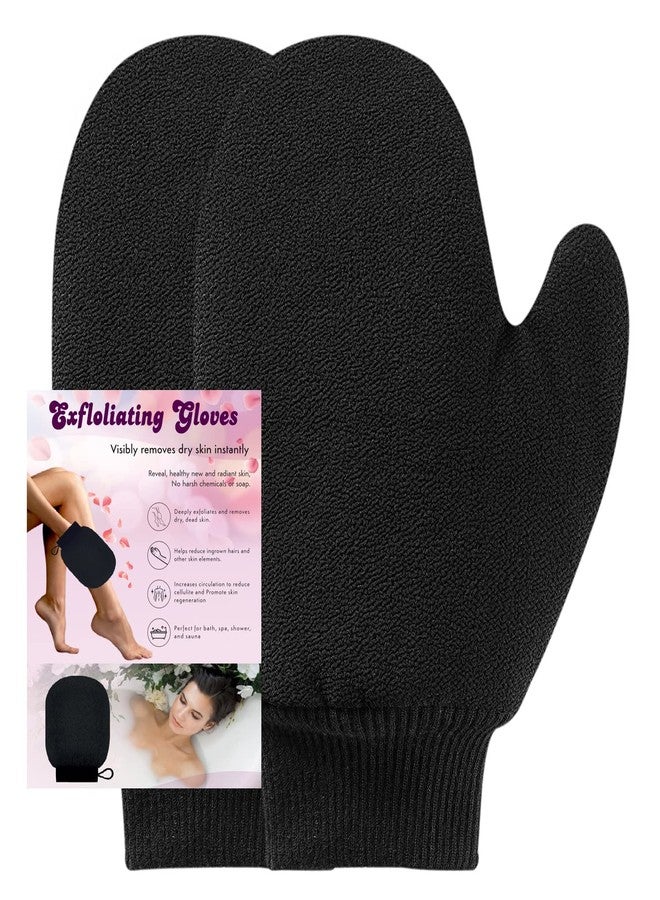 Droposale Bath Gloves Spa Massage Body Scrubber Cleaner Gloves Exfoliating & Face Dead Skin Remover Deep Scrubbing Exfoliating Mitt Glove. (Thumb Exfoliating Gloves) - Image 2