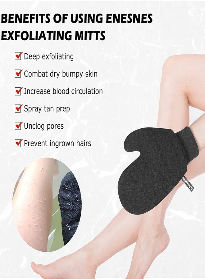 Droposale Bath Gloves Spa Massage Body Scrubber Cleaner Gloves Exfoliating & Face Dead Skin Remover Deep Scrubbing Exfoliating Mitt Glove. (Thumb Exfoliating Gloves) - Image 3