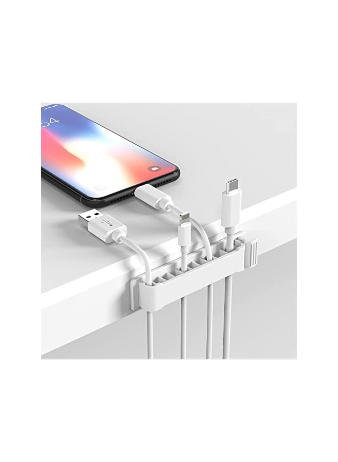 Green Tiger Cable Clips, 6 Pack Self Adhesive Cord Holders, 10 Slots Cord Organizer Charger Cable Management - Image 3