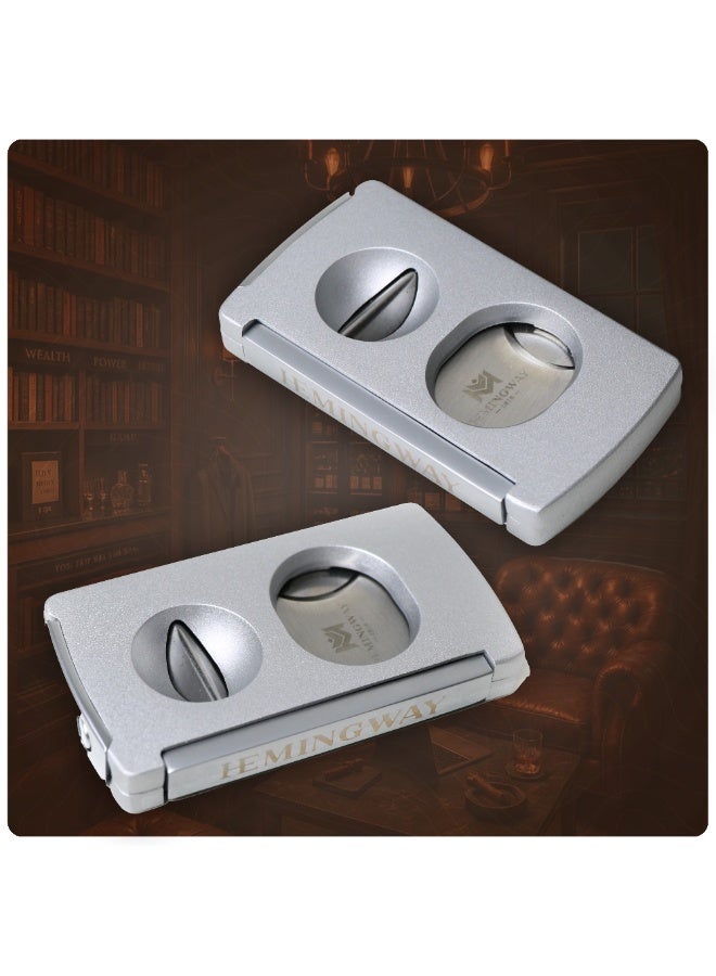 Hemingway Luxury Cutter Stainless Steel V-Cut and Round Cut with Punch - Image 4
