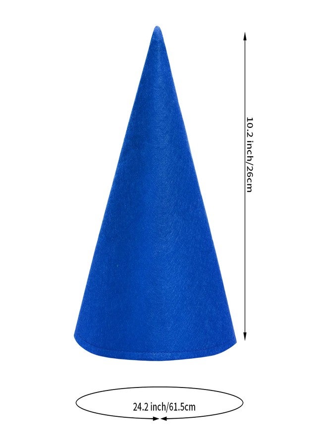 Fengek 7 Packs Christmas Gnome Hats, Felt Cone Dwarf Hats for Unisex Adults Teens Elf Hat for Halloween Party Supplies, 7 Colors - Image 2