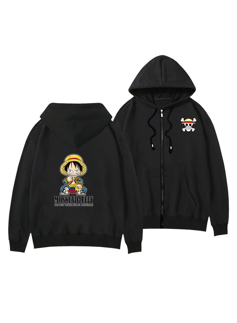 KUYING New One Piece Printed Zipper Sweatshirt Casual Sportswear  - Image 1