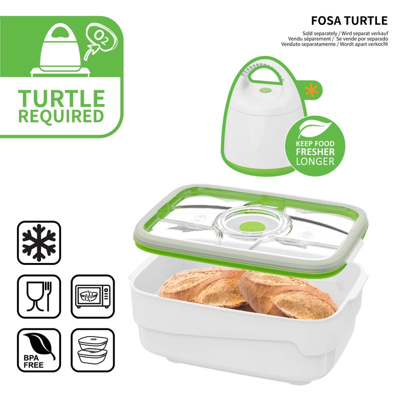 FOSA Vacuum Bread Box 4L (135oz) â€“ Airtight Bread Saver Container for Homemade Loaf, Artisan Bread, Pastries & Food Storage (Pump Sold Separately) - Image 5