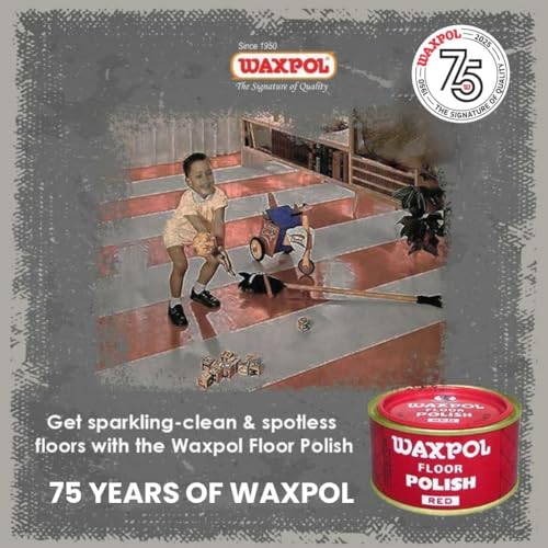 Waxpol Floor Polish Red 400 g | Gloss Enhancer for Cement Floors, Tiles, Vinyl, Marble & Hard Flooring - Image 3