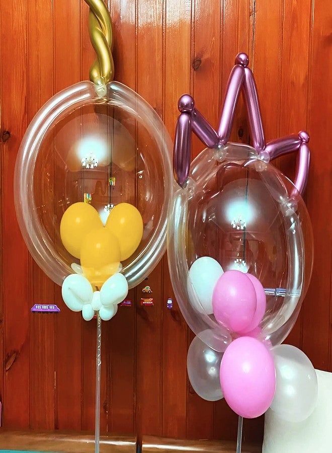 BHUCUTU 400 Pieces 260 Balloons 260Q Long Balloons Clown Balloons 260Q Balloons Long Twisting Balloons for Balloon Animals Latex Twisting Balloons for Birthday Party Decorations (400 Clear) - Image 4