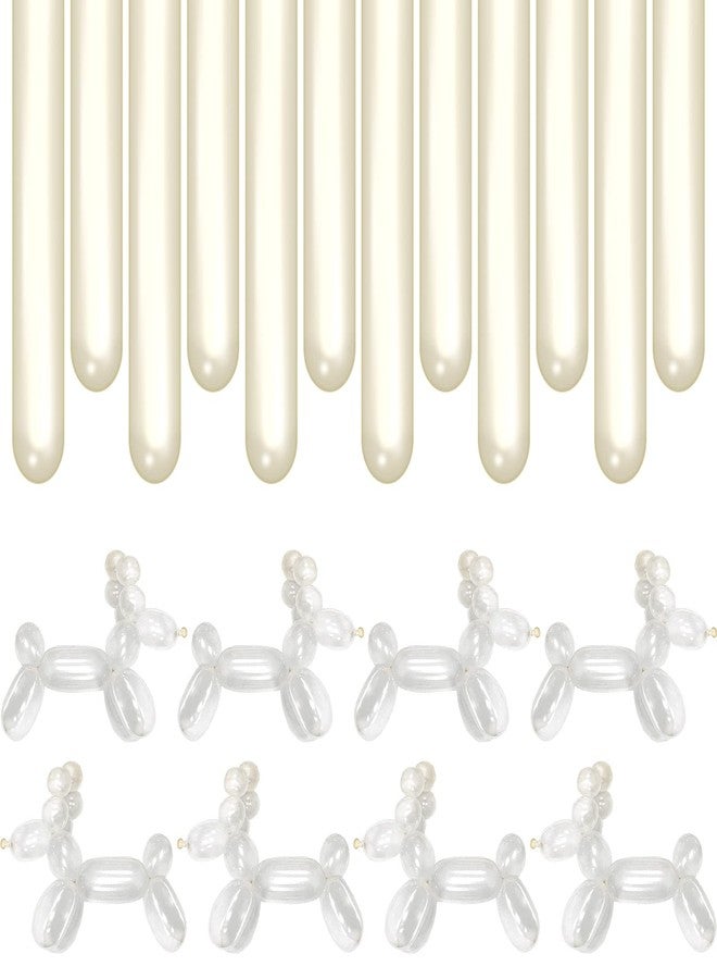 BHUCUTU 400 Pieces 260 Balloons 260Q Long Balloons Clown Balloons 260Q Balloons Long Twisting Balloons for Balloon Animals Latex Twisting Balloons for Birthday Party Decorations (400 Clear) - Image 1