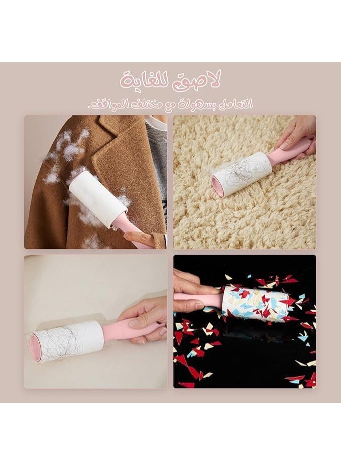 Lint Remover 3 Pack 10 Sheets Each Lint and Pet Hair Remover Brush for Clothes Hair Removal Kit Portable Sticky Paper with Angled Dust Remover Suitable for Removing Hair, Crumbs, and More - Image 4