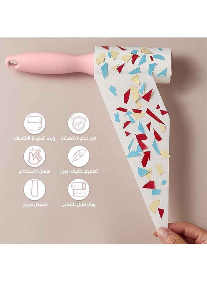 Lint Remover 3 Pack 10 Sheets Each Lint and Pet Hair Remover Brush for Clothes Hair Removal Kit Portable Sticky Paper with Angled Dust Remover Suitable for Removing Hair, Crumbs, and More - Image 3