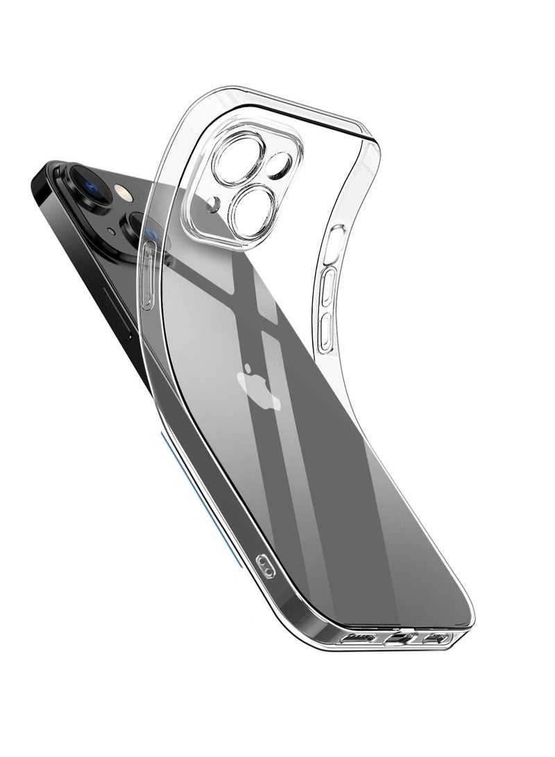 DUSALA Case Compatible with Iphone 14 Case with Camera Protection, TPU Silicone Crystal Clear Soft Cover Flexible Transparent Shockproof Case Cover For Iphone 14 5G - Image 1