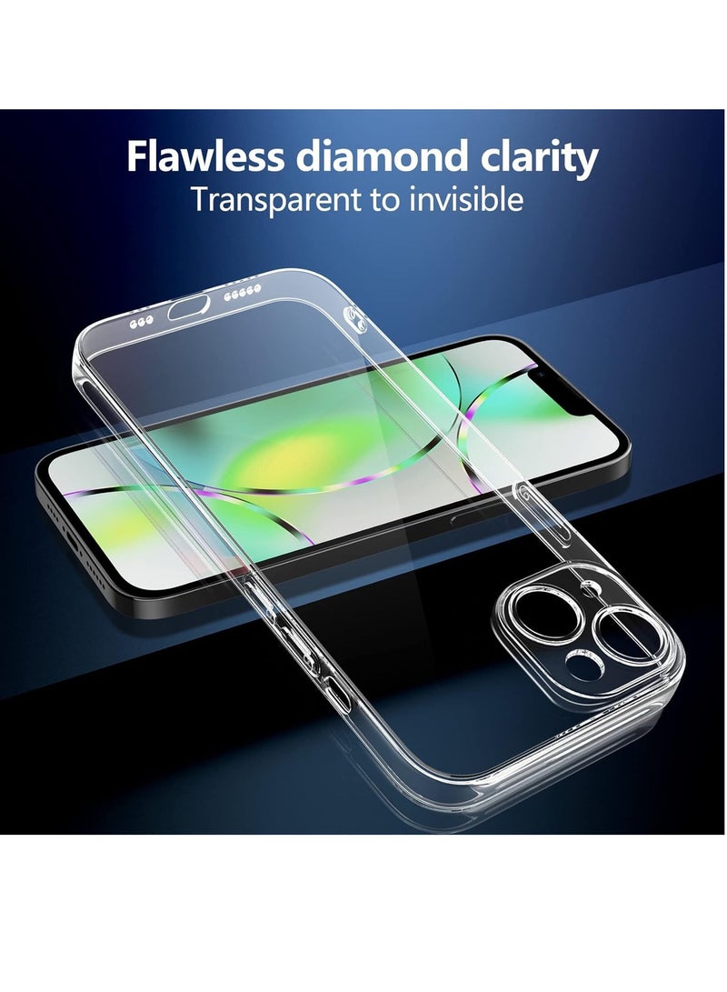 DUSALA Case Compatible with Iphone 14 Case with Camera Protection, TPU Silicone Crystal Clear Soft Cover Flexible Transparent Shockproof Case Cover For Iphone 14 5G - Image 4
