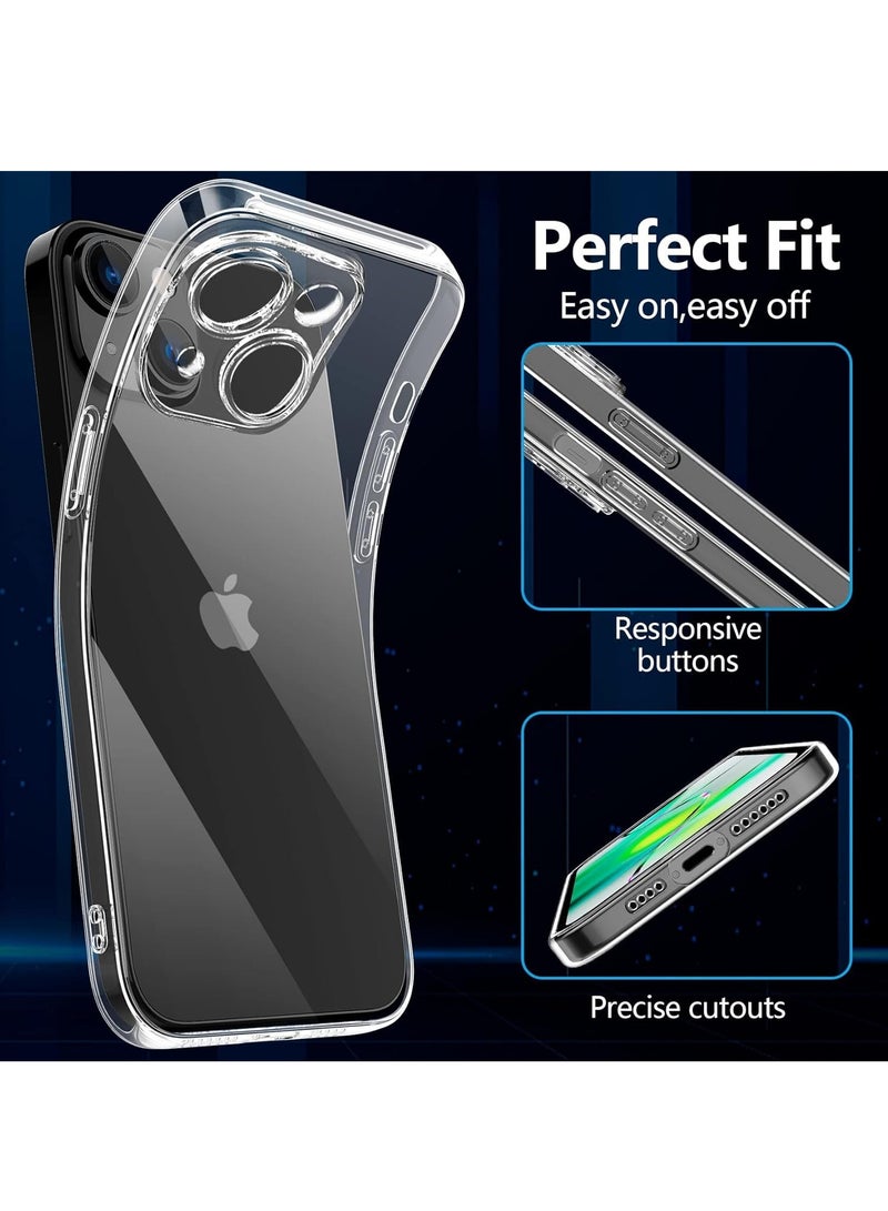 DUSALA Case Compatible with Iphone 14 Case with Camera Protection, TPU Silicone Crystal Clear Soft Cover Flexible Transparent Shockproof Case Cover For Iphone 14 5G - Image 5