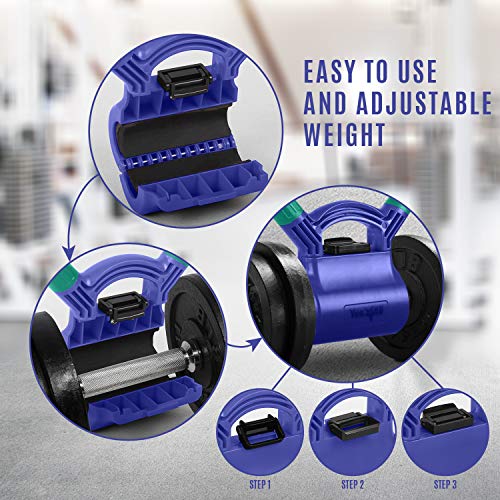 Yes4All قبضة كيتل بيل من Yes4All - النسخة الجديدة من قبضة الكيتل - مقبض لتحويل الدمبل إلى كيتل بيل للتمارين، أخضر/ بنفسجي نعناعي - Image 5