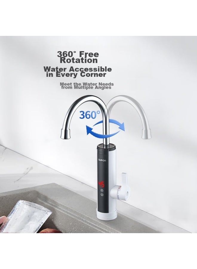 Supor Electric Hot Water Tap, Bottom Water Inlet, Instant Heating, Fast Heating Kitchen Treasure, Quick Kitchen And Bathroom Use, Balcony Electric Water Heater, Variable Frequency Constant Temperature Model 272947-01tcp - Image 4