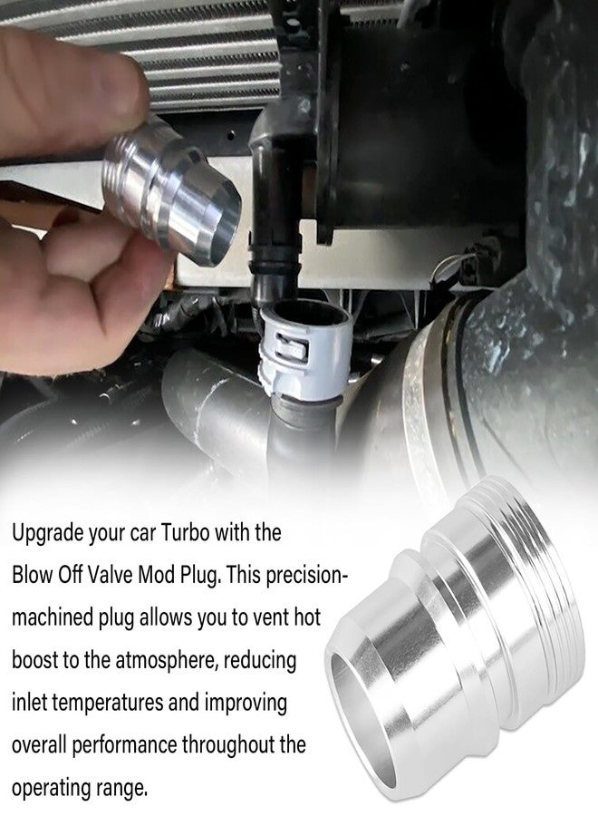 NIULPFZTK Silvery Blow Off Valve Mod, Vent to Atmosphere (VTA) Mod Plug for Ford F150 EcoBoost/Raptor 2.7L 3.5L 2013-2023 for F150 Accessories - Image 4