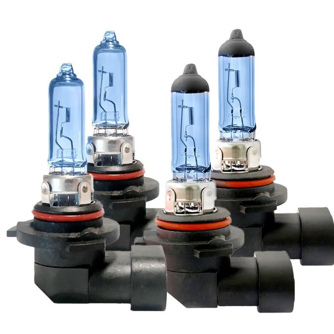 Halogen Headlight Bulbs Replacement For Honda Civic 2004 2005 2006 2007 2008 2009 2010 2011 2012 2013 2014 2015High Beam 9005Hb3 Low Beam 9006 Lights 6000K White