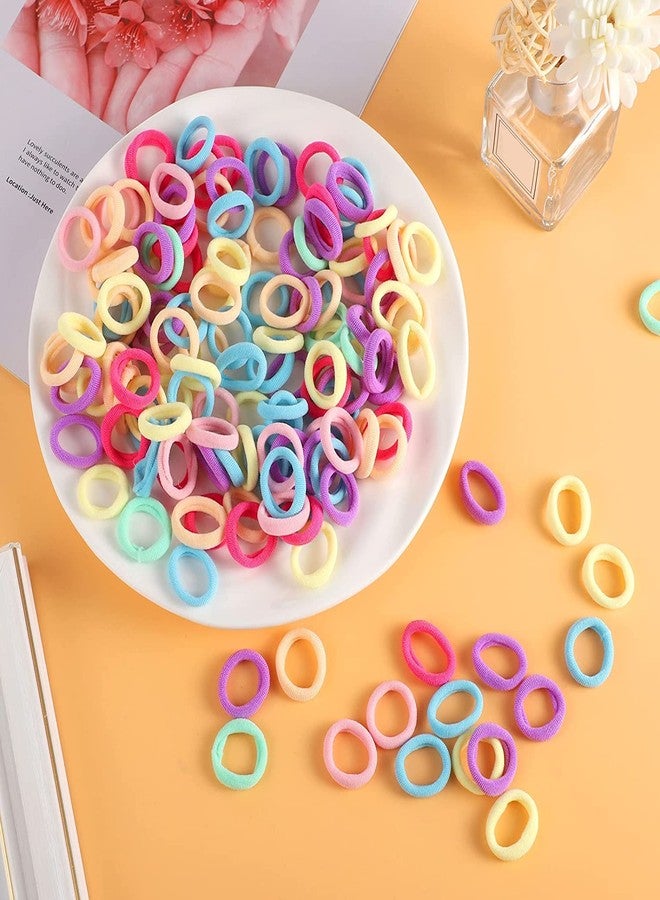 HRBS Multi Color Hair Holder Tie Soft Tiny Small Elastic Rubber Bands Braiding for Kids Girls, Mini Rubber bands Ties For Girls And Women (Multicolor) Pack Of 50 For All Day Hairstyle. - Image 4