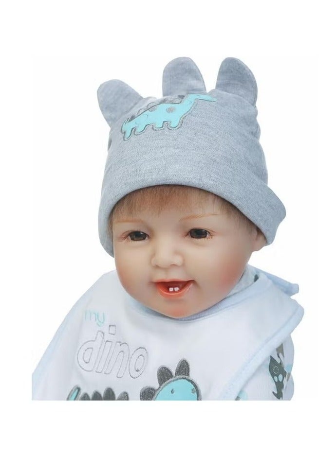 Reborn Baby Doll With Plush Cuddling Toy 22Inch Moveable Arms And Legs Joints 22inch - Image 3