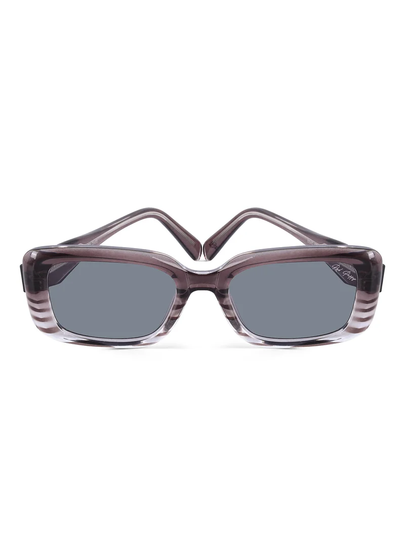 Woggles Red Pappy Eldrion Ash Brown Oversized Sunglasses