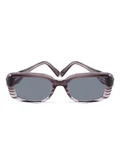 Woggles Red Pappy Eldrion Ash Brown Oversized Sunglasses