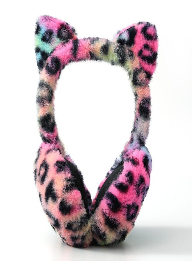 MEJORMEN Cute Animal Earmuffs - Foldable Ear Warmers, Winter Warm Plush Outdoor Covers With Cat Ears - Image 2