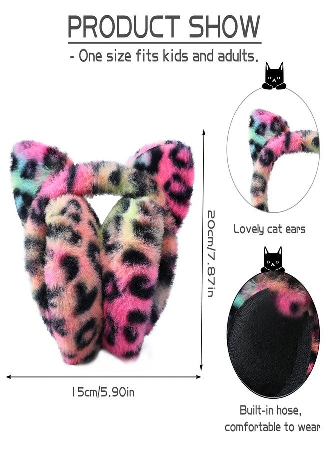 MEJORMEN Cute Animal Earmuffs - Foldable Ear Warmers, Winter Warm Plush Outdoor Covers With Cat Ears - Image 3